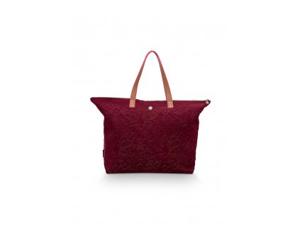 3139 taska sametova prosivana bordo 66 x 20 x 44cm