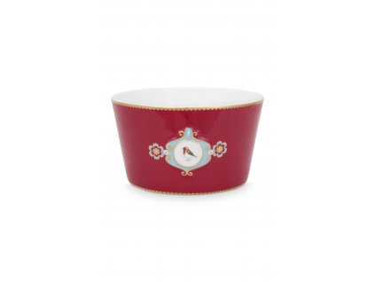 3262 miska love birds medallion cervena 15cm