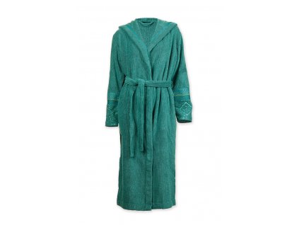 soft zellige green 10 topshot bathrobe