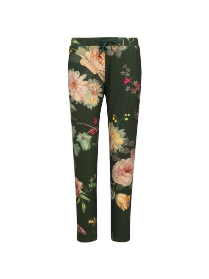 Bobientje dlouhé kalhoty Tokyo Bouquet tmavě zelená (Velikost XL)