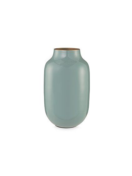 Váza Metal Oval modrá 30cm