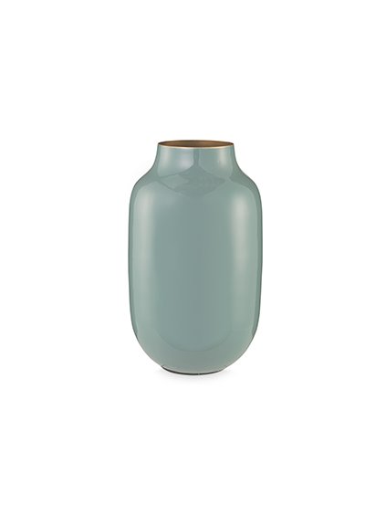 Váza Metal Oval modrá 30cm