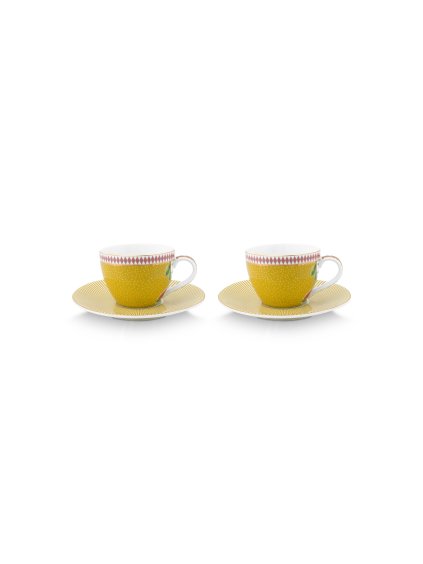 4873 1 salek a podsalek espresso la majorelle zluta 120ml sada 2 ks