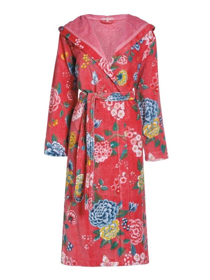 good evening bathrobe coral pf lr