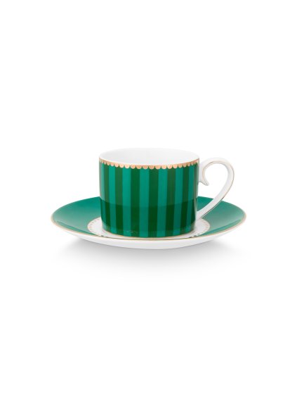 6436 salek a podsalek espresso love birds stripes smaragdova zelena 125ml