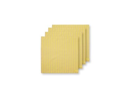 Ubrousek Stripes žlutá 40 x 40cm sada 4ks