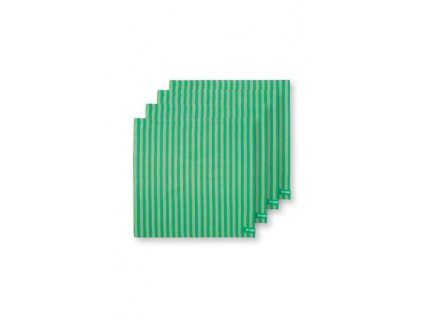 Ubrousek Stripes zelená 40 x 40cm sada 4ks