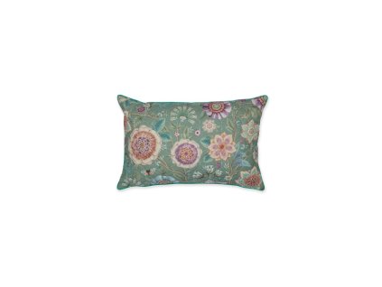 viva las flores quilted cushion green 10 topshot hr