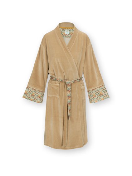 Naomi kimono  Velvet Solid písková