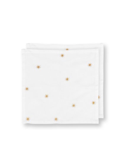 Ubrousek Stars Gold 40 x 40cm sada 2ks