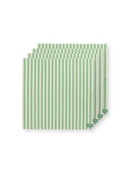 8338 ubrousek stripes svetle zelena 40 x 40cm sada 4ks