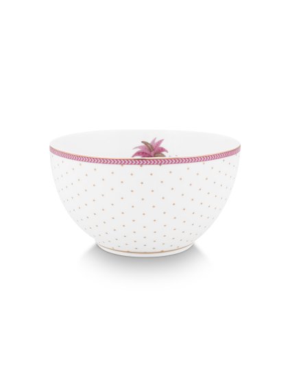 8407 miska jolie dots gold ruzova 15cm