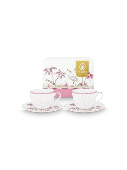 8416 3 salek a podsalek jolie dots gold ruzova 280ml sada 2ks