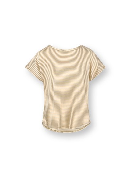 Tatum triko krátký rukáv Little Sumo proužek písková (Velikost XL)