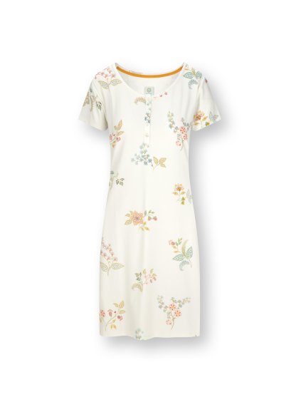 Daisy noční košile Blossom Chique krátký rukáv bílá (Velikost L)