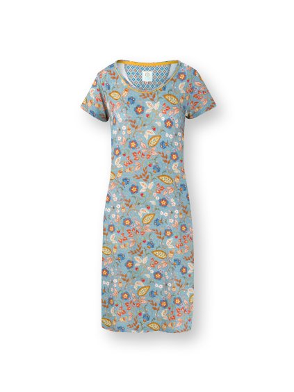 Daniela noční košile krátký rukáv Jameela modrá (Barva modrá, Velikost L)