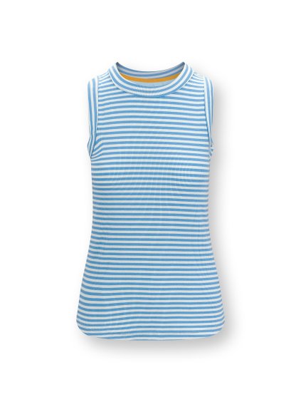 Trinity top bez rukávů Little Sumo proužek modrá (Velikost XL)