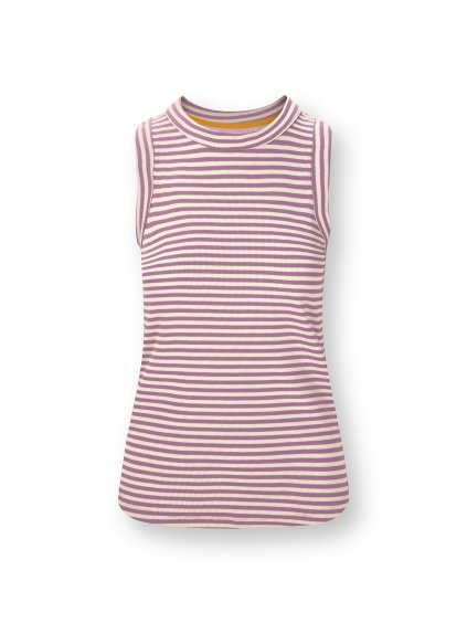 Trinity top bez rukávů Little Sumo proužek lila (Velikost XL)