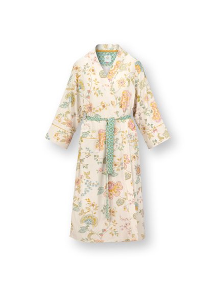 Noa kimono  Buenas Noches tlumená bílá