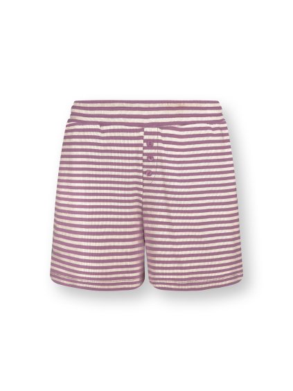 Bobi krátké kalhoty Little Sumo proužek lila (Velikost L)