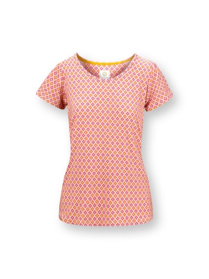 Tilly top krátký rukáv Mojo růžová