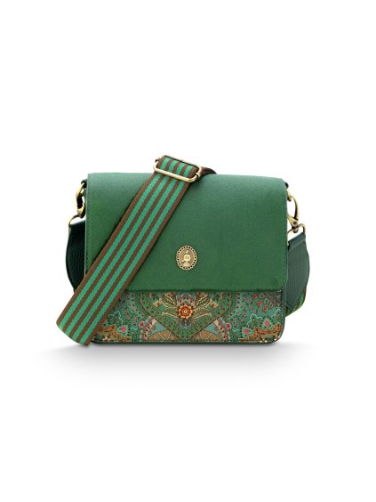 Kabelka Cross Body s klopou Fenna Jabali malá zelená 19 x 6 x 16cm