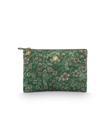 9382 kosmeticka taska plocha charly daisy dreams zelena 24 x 1 x 15 5 cm