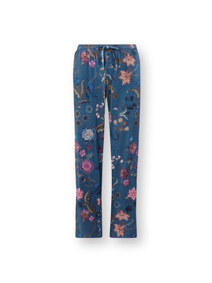 Belin dlouhé kalhoty Coco Flower modrá (Barva modrá, Velikost L)