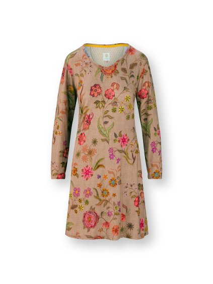 Noční košile Dana Coco Flower písková (Barva písková, Velikost L)