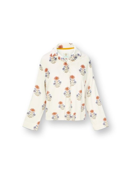 Faye top na knoflíky Tanaka Bílá (Velikost L)