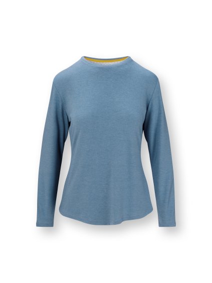 Tom top dlouhý rukáv melanž modrá AW25 (Barva modrá, Velikost L)