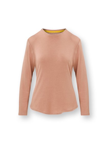 Tom top dlouhý rukáv melanž staro-růžová AW25 (Velikost L)