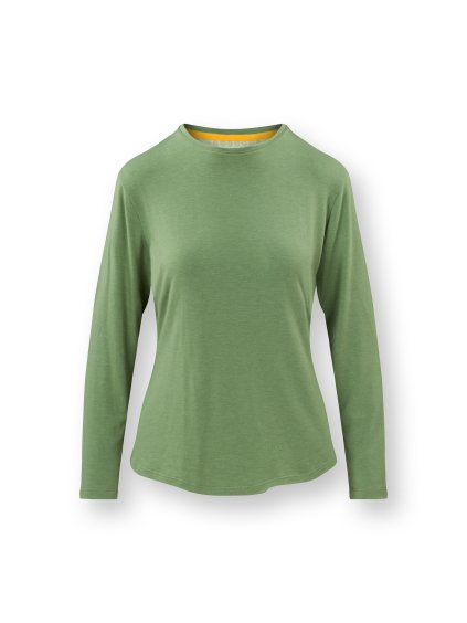 Tom top dlouhý rukáv melanž světlá zelená AW25 (Velikost L)