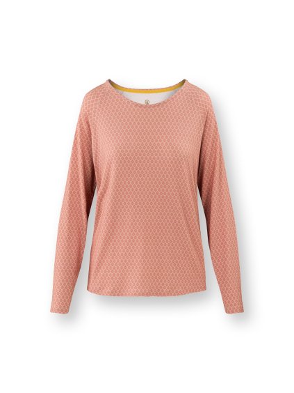 Tina top dlouhý rukáv Thousand Leaves růžová (Velikost L)