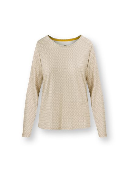 Tina top dlouhý rukáv Thousand Leaves písková (Velikost L)