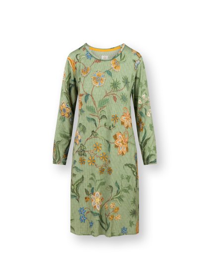 Destiny noční košile dlouhý rukáv Safari Bloom zelená (Velikost M)