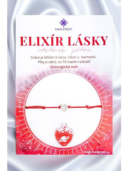 ELIXÍR-LÁSKY-Mám-štěstí-cz-8594198293921-červena-Chirurgická-ocel-štěstí-jak-mít-štěstí-znamení-horoskopu-Beran-Blíženci-Rak-Lev-Panna-Štír-Střelec-Kozoroh-Vodnář-Ryby-horoskop-náramky-z-minerálů-polodrahokamy-dárek-nevěsta-svatba-minerální-náramky-podla-znamení-léčivé-kameny-láska-ručně-vyráběné-český-výrobek-energie-zdravý-životní-styl-dárek-pro-učitelku-kamarádku-babičku-maminku-k-narozeninám-výročí-vánoční-dárek-boho-styl-stříbrná-amulet-pro-štěstí-talisman-peníze-zdraví-krása-fashion-módní-náramky-korálky-zvěrokruhy-partnerský-horoskop-horoskopy-andělíček-štěstí