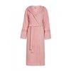 soft zellige pink bathrobe front pf