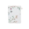vyrn 755washandje les fleurs wit 16x22 cm
