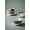6685 3 miska chique stripes ruzova zelena 15 5cm