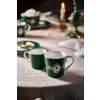 7772 3 hrnek love birds medallion tmave zelena 250ml