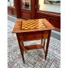 9681 1 sachovnicovy stolek secesni intarzovany