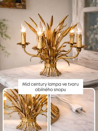 PRODÁNO Zlatý věk italského designu u vás doma. ✨ Tento ikonický lustr ve tvaru obilného snopu (wheatsheaf) je ztělesněním...
