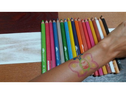 Aqua Crayon aquarelové pastelky 18 ks, Ø 1cm