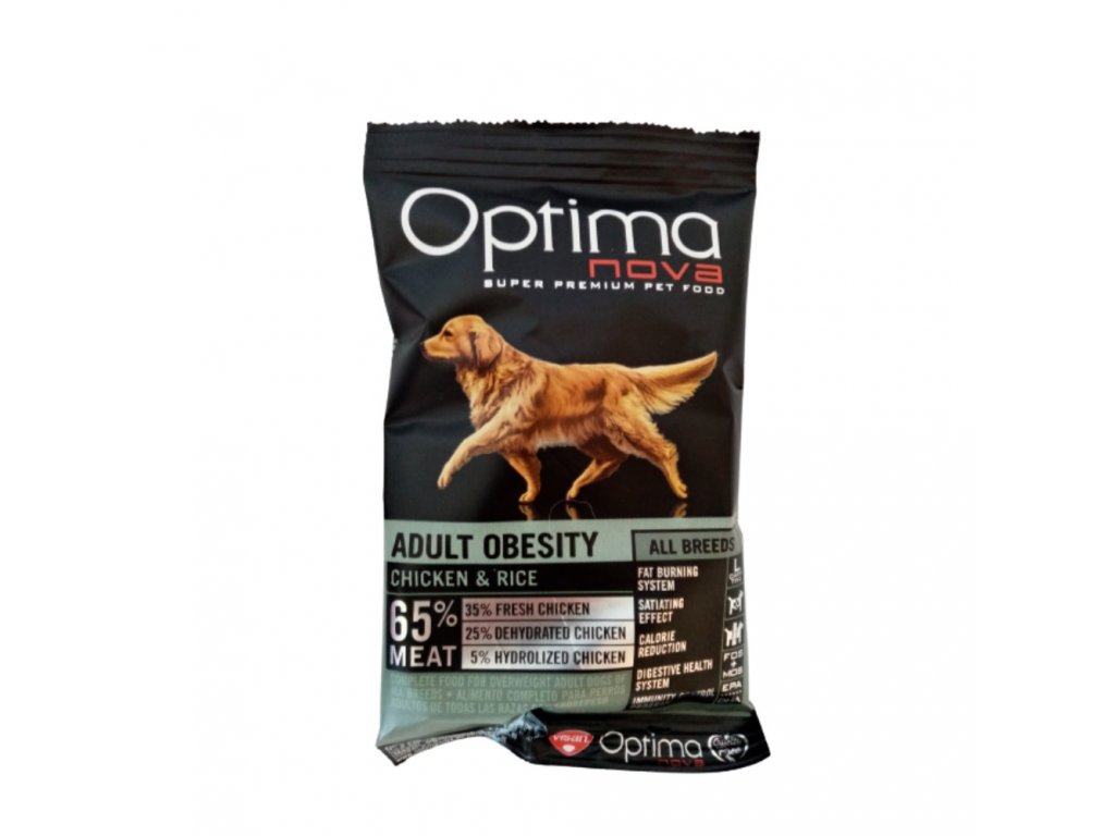 Vzorek OPTIMAnova Dog Obesity Chicken & Rice 100 g