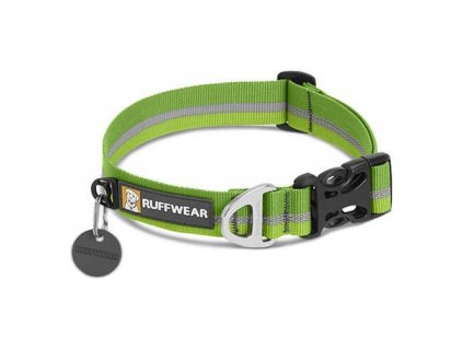 Ruffwear obojek pro psy Crag collar, zelený, velikost 28 - 36cm