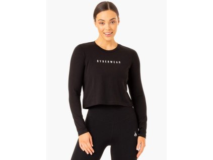 Dámské tričko Long Sleeve Top Foundation Black - Ryderwear