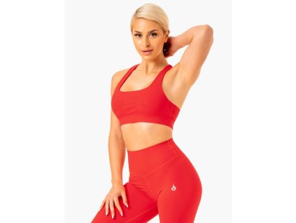 Sportovní podprsenka Knockout Racer Back Red - Ryderwear