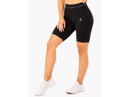Dámské High Waisted Bike Shorts Reflex Black - Ryderwear