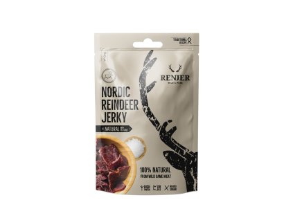 RENJER Traditional Nordic Reindeer (Sobí) Jerky Sea Salt 25g